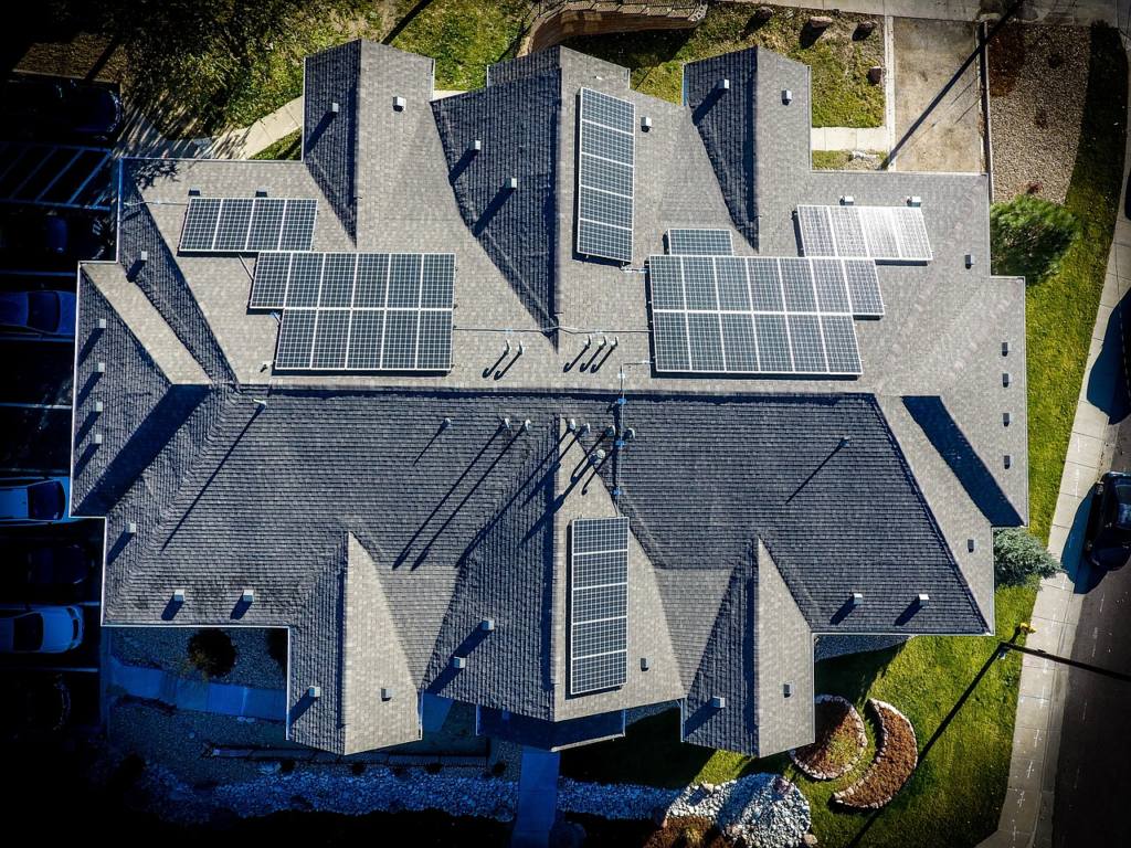 Solar Power Installation on house roofs